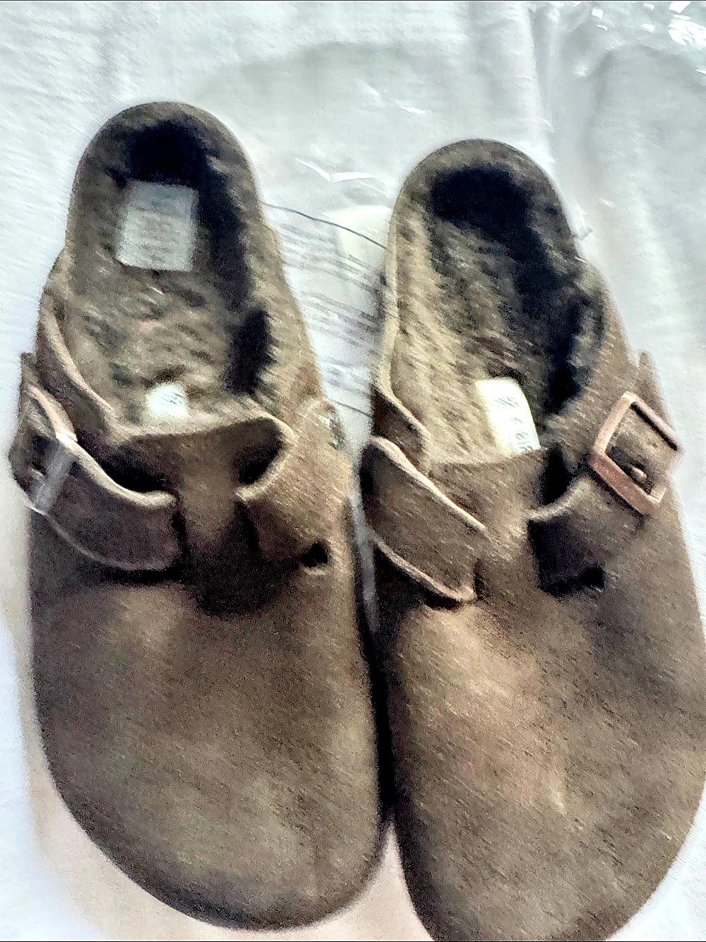 Birkenstock Boston Shearling Brown Mules EU 42